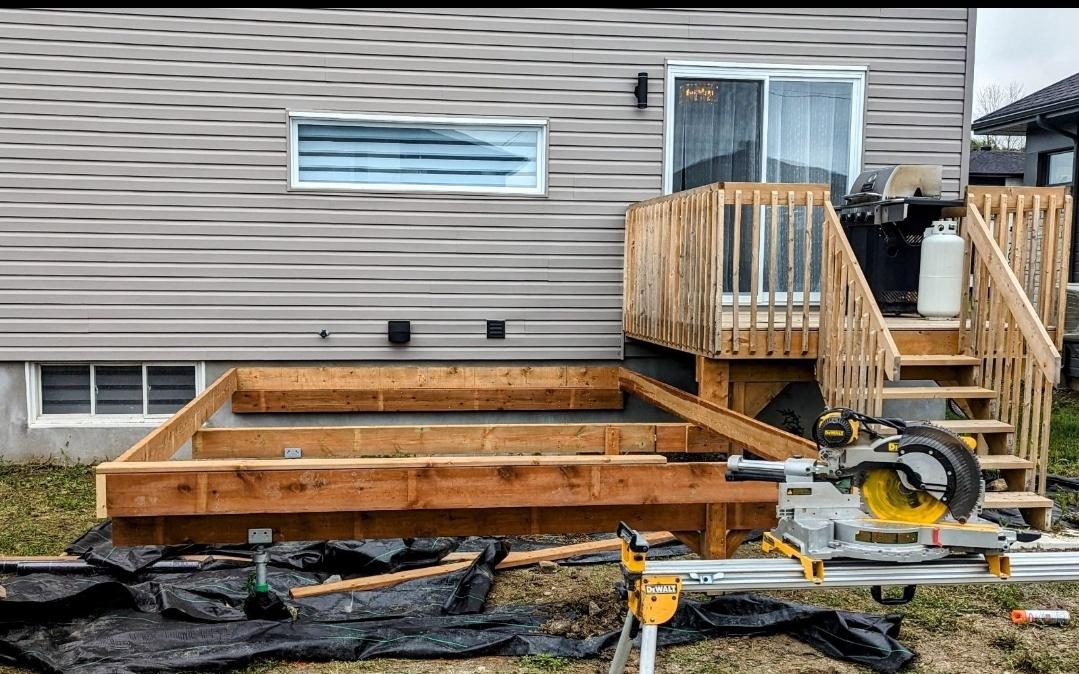 Rénovation et extension d'un patio pour une maison d'habitation