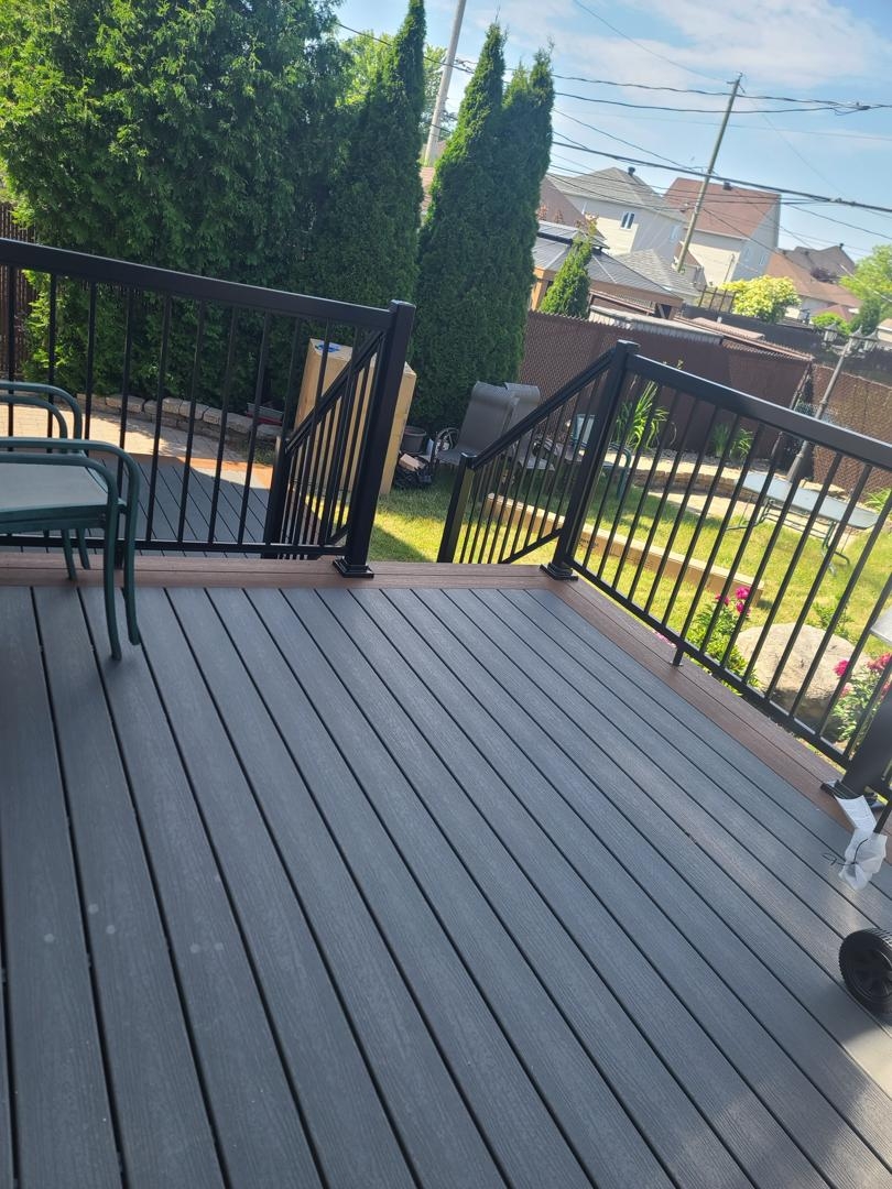 Rénovation et extension d'un patio et d'un deck